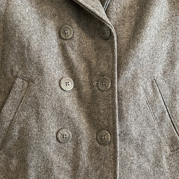 Old Navy Kids Wool Blend Double Breasted Pea Coat - Picture 3 of 4